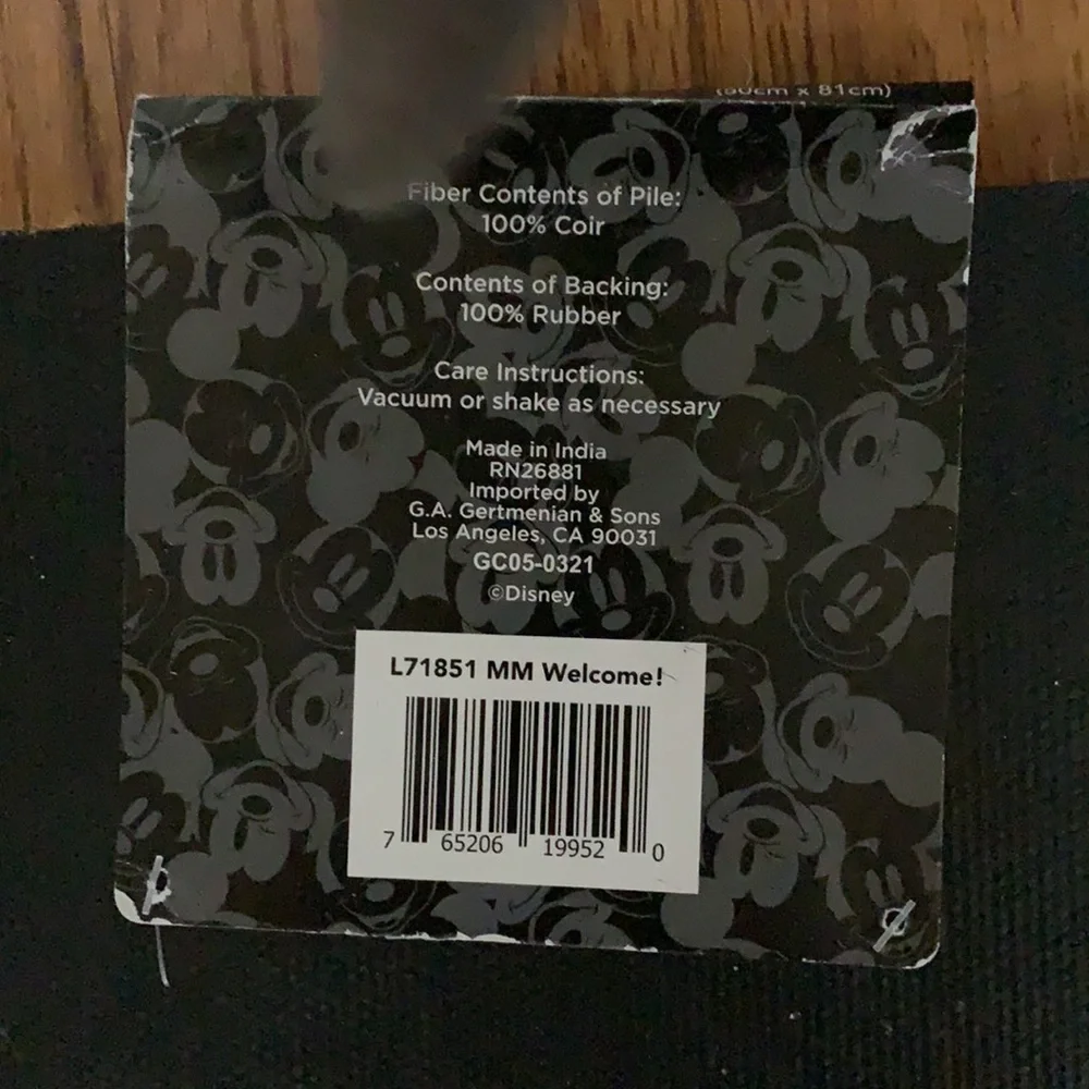 Disney: Mickey Mouse out door mat